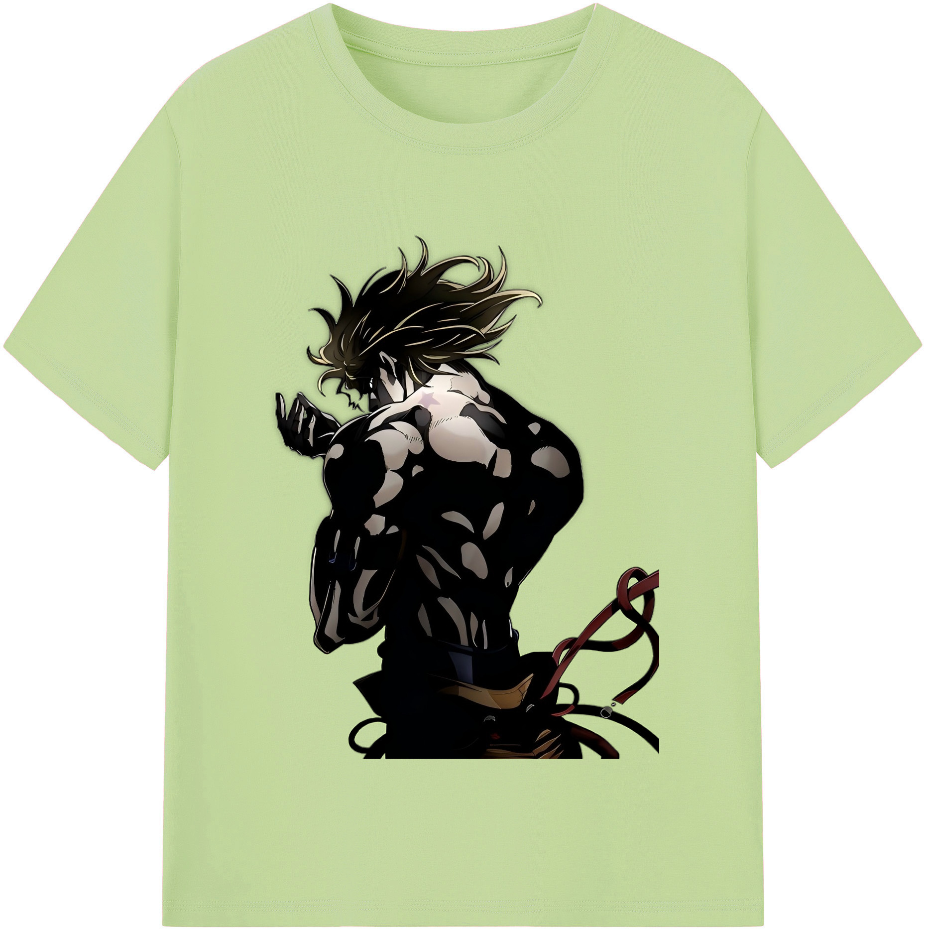 （画像用） ジョジョの奇妙な冒険 ディオ?ブランドー JoJo's Bizarre Adventure Dio Brando 綿100％半袖Tシャツ（フロントプリント）